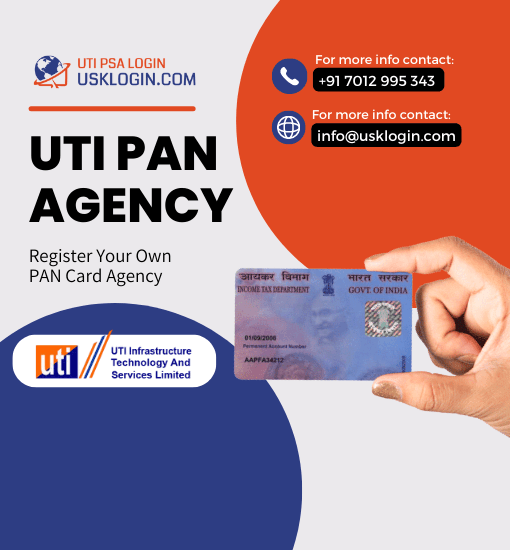 uti pancard agency registration